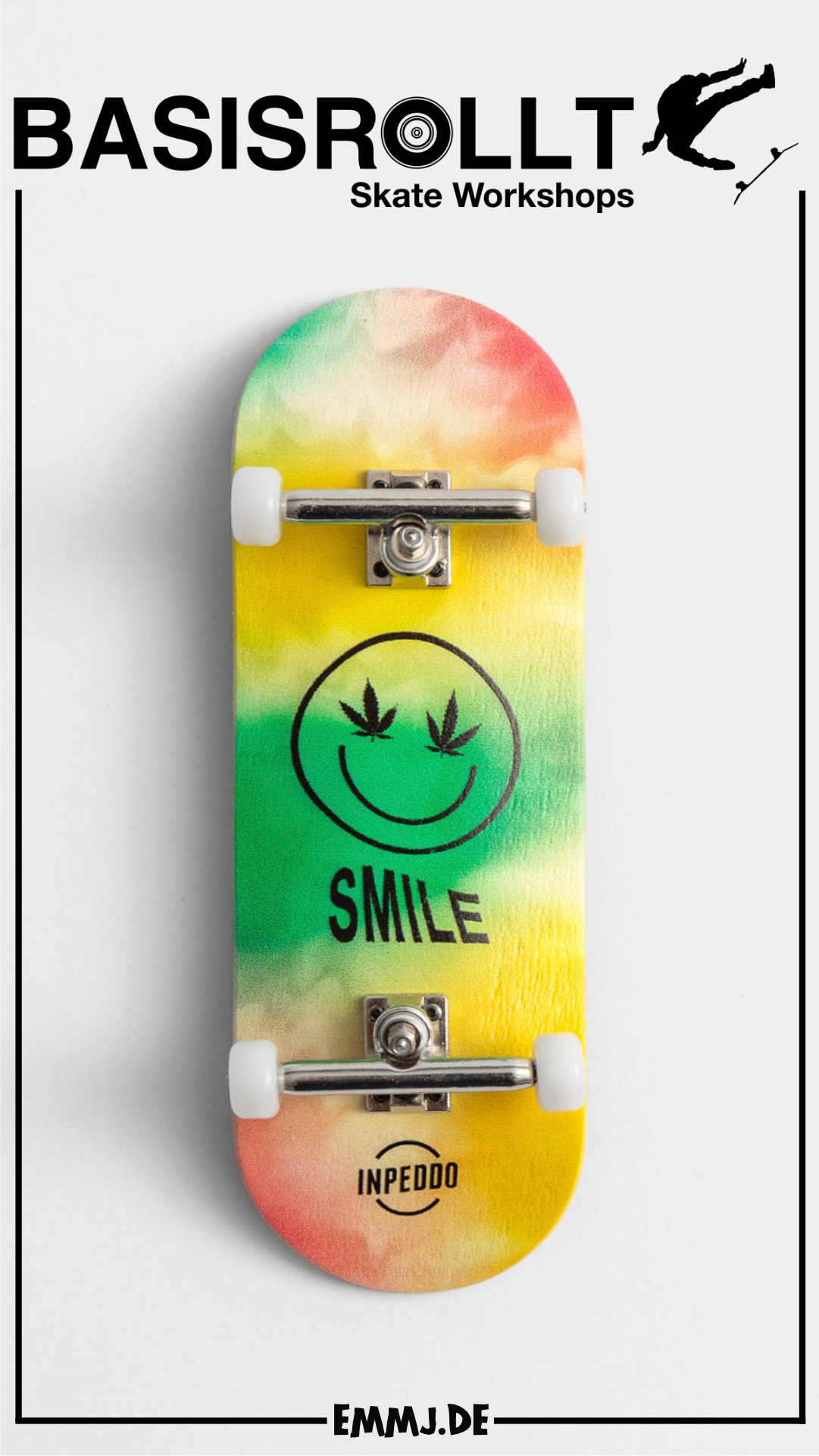 INPEDDO Fingerboard Compl. 3rd Gen, SMILE TIE-DYE - 34mm
