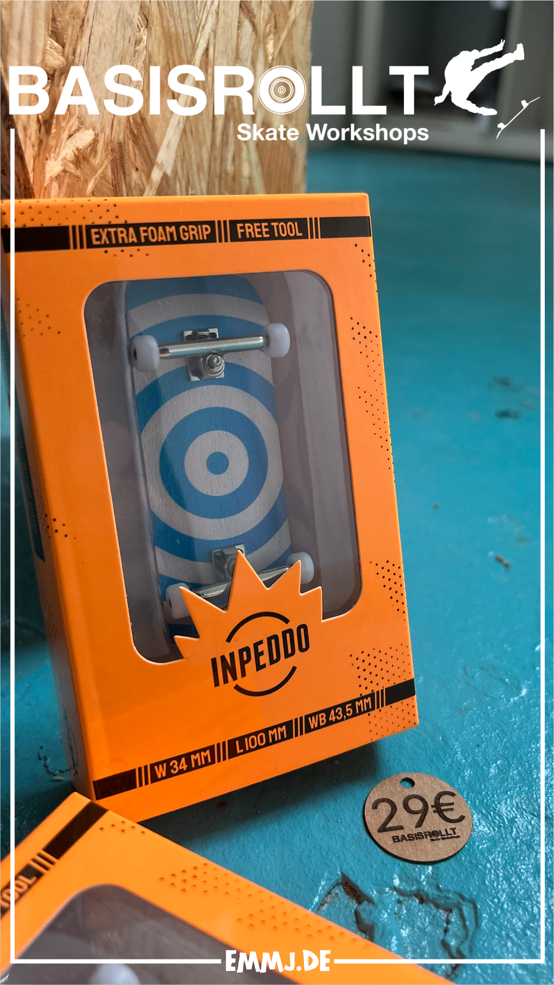 INPEDDO Fingerboard Compl. 3rd Gen, CIRCLE - 34mm