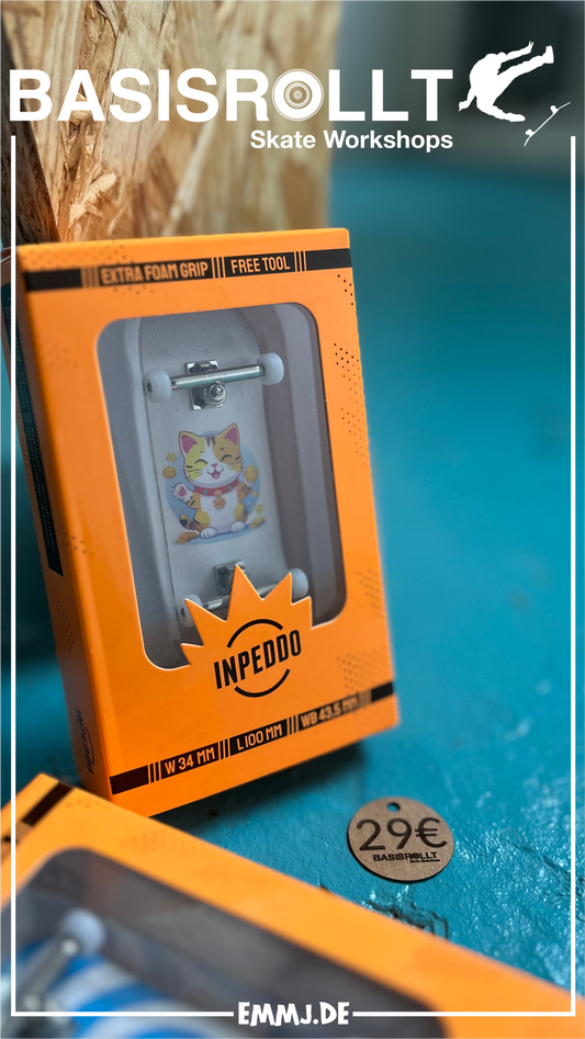 INPEDDO Fingerboard Compl. 3rd Gen, LUCKY CAT - 34mm