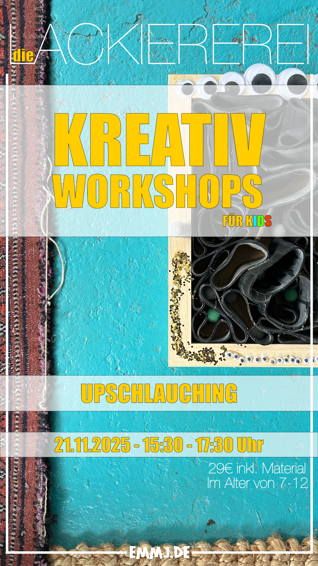 Die Lackiererei - Kreativ Workshops für Kids in Soest - Ense - Arnsberg 21.11.2025