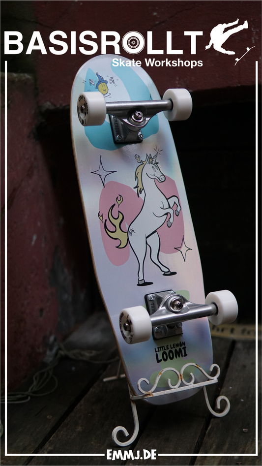 Little Lemon Loomi - Unicorn Deluxe - Kids Cruiser Skateboard