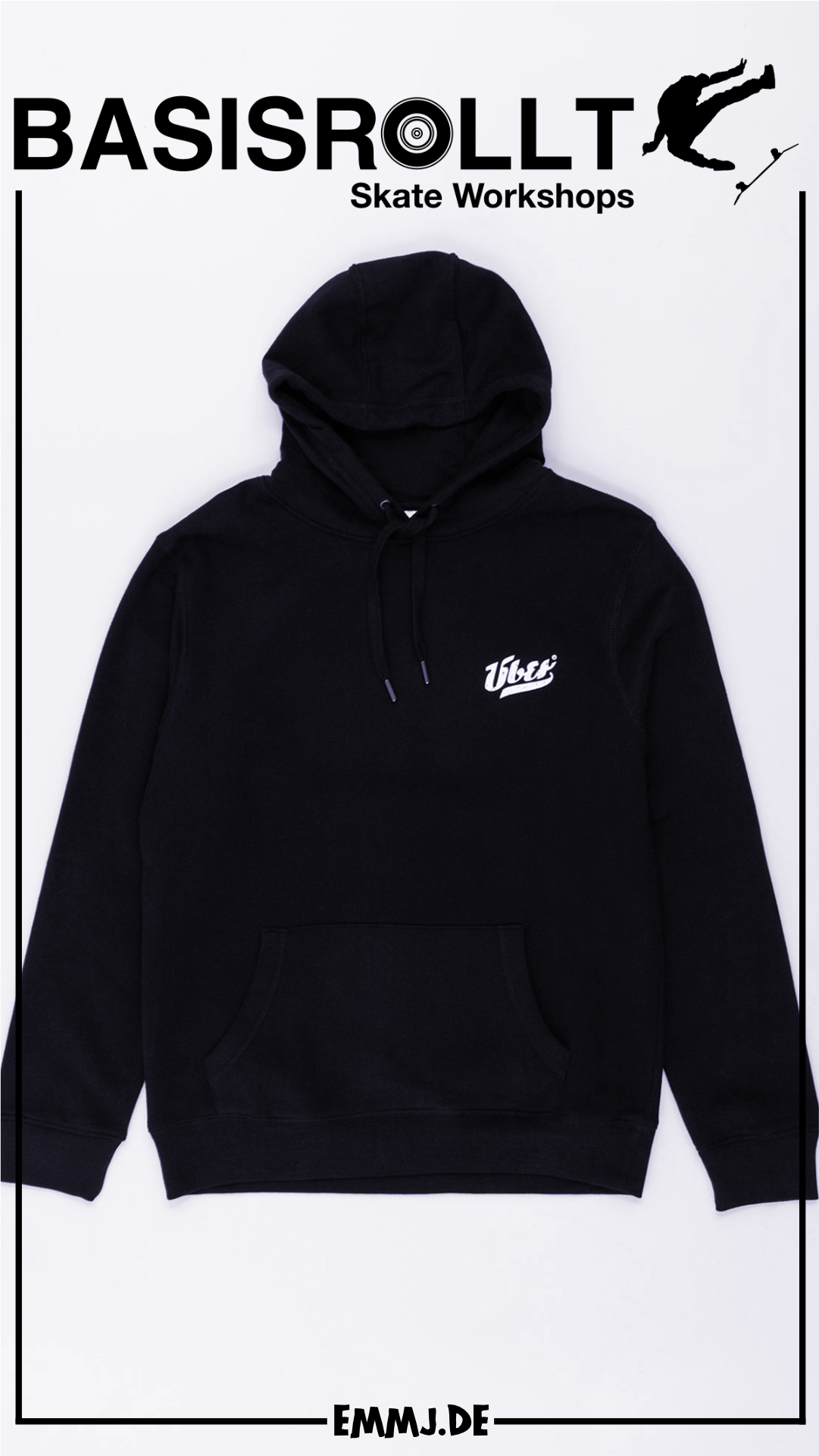 Relaxe Hoodie Über schwarz