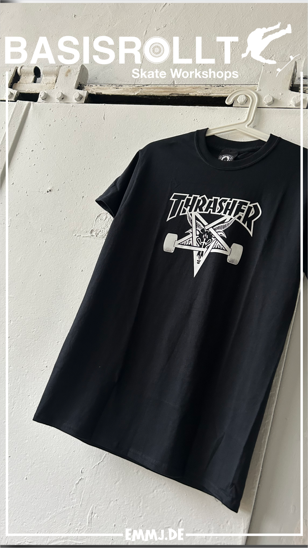 THRASHER Skategoat T-Shirt - S - Black
