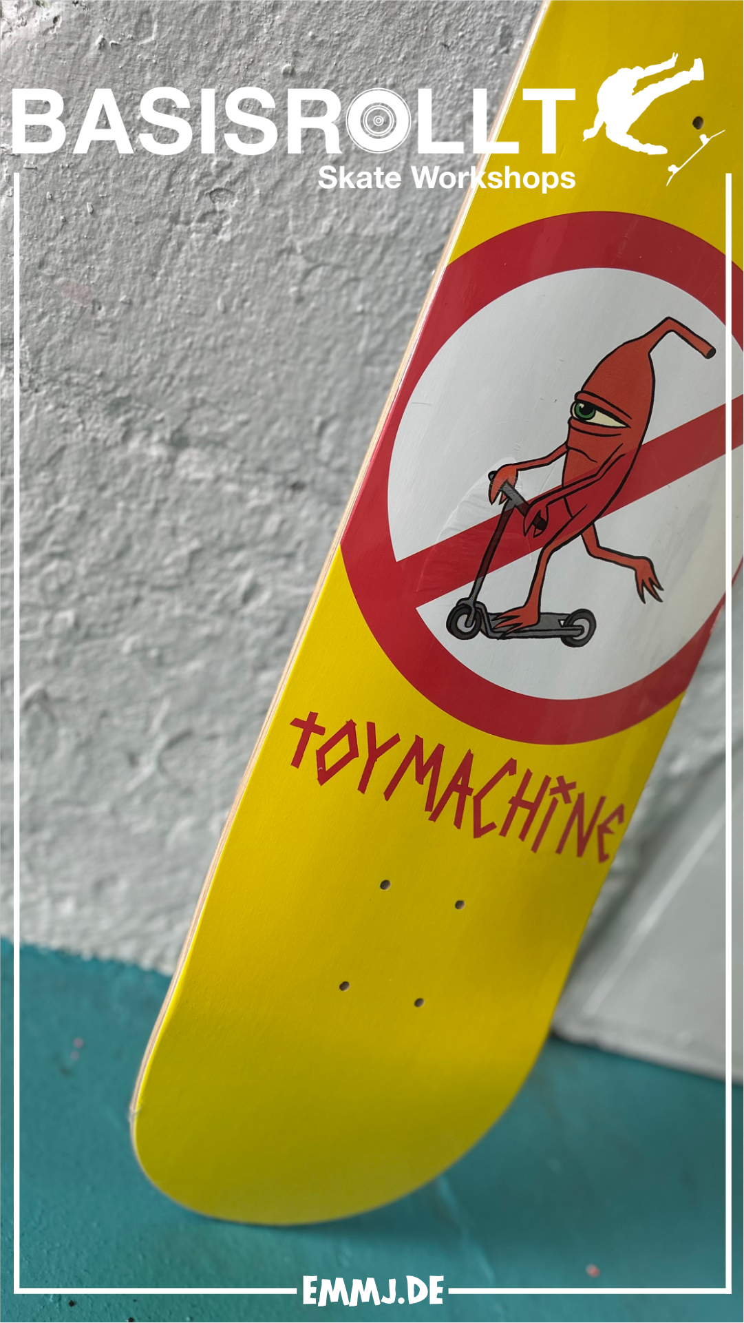 Toy Machine No Scooter Skateboard Deck 8“