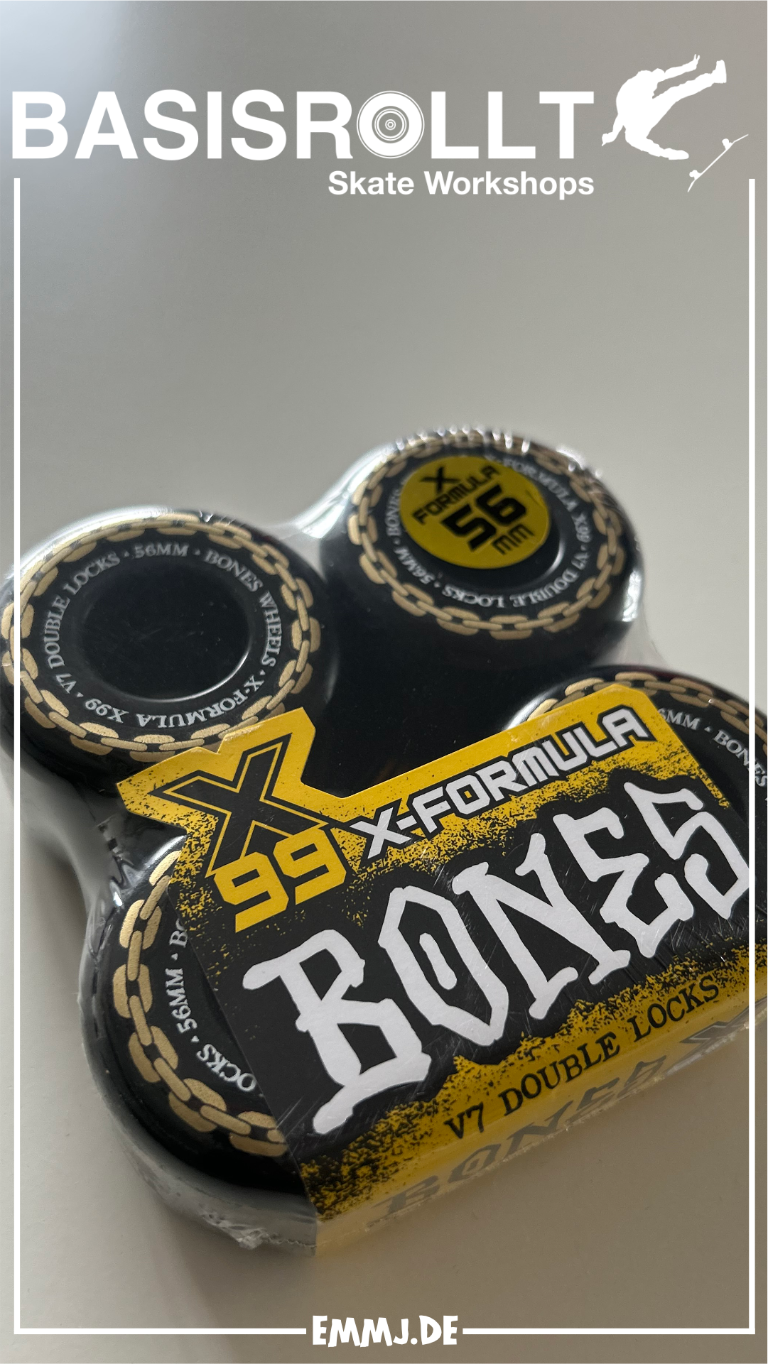 Bones Wheels X-FORMULA 99A V7 DOUBLE LOCKS ANNUALS Erik Halisch-EMMJ