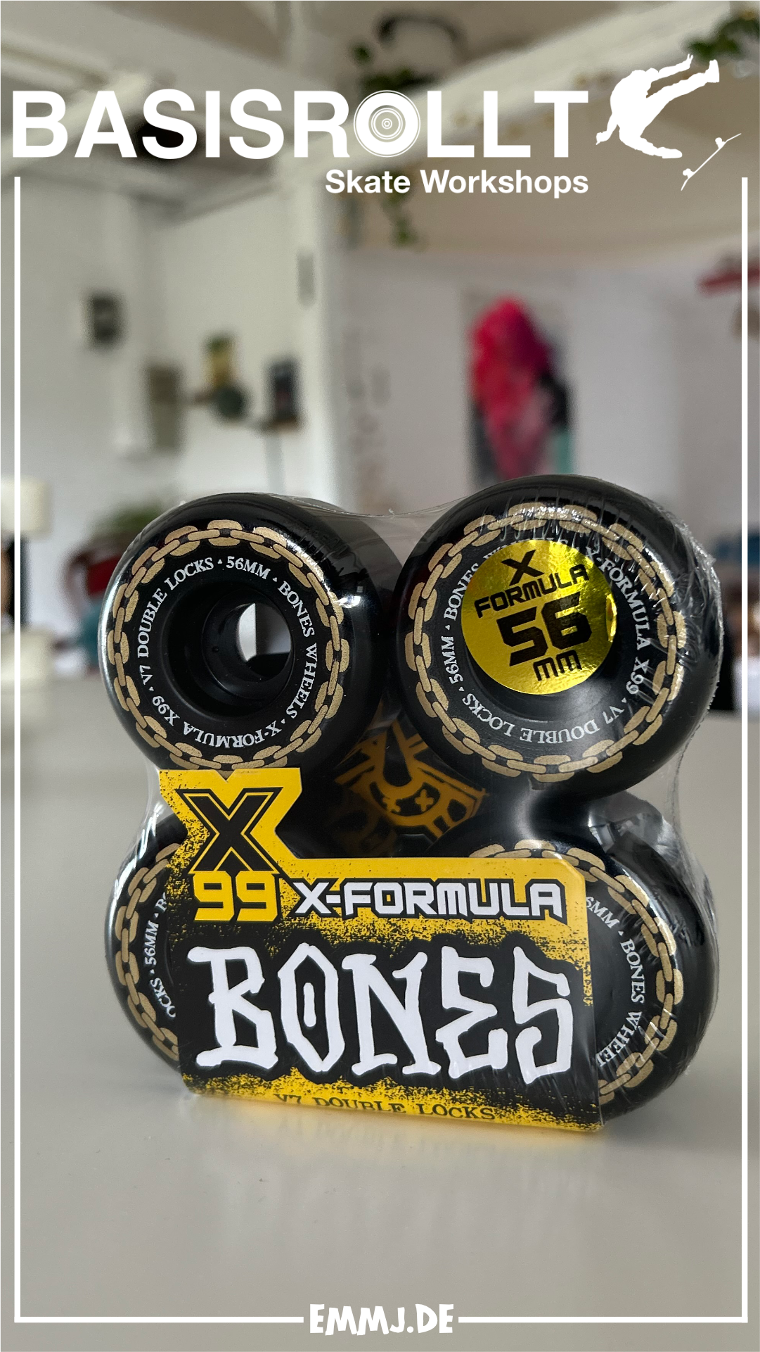 Bones Wheels X-FORMULA 99A V7 DOUBLE LOCKS ANNUALS Erik Halisch-EMMJ