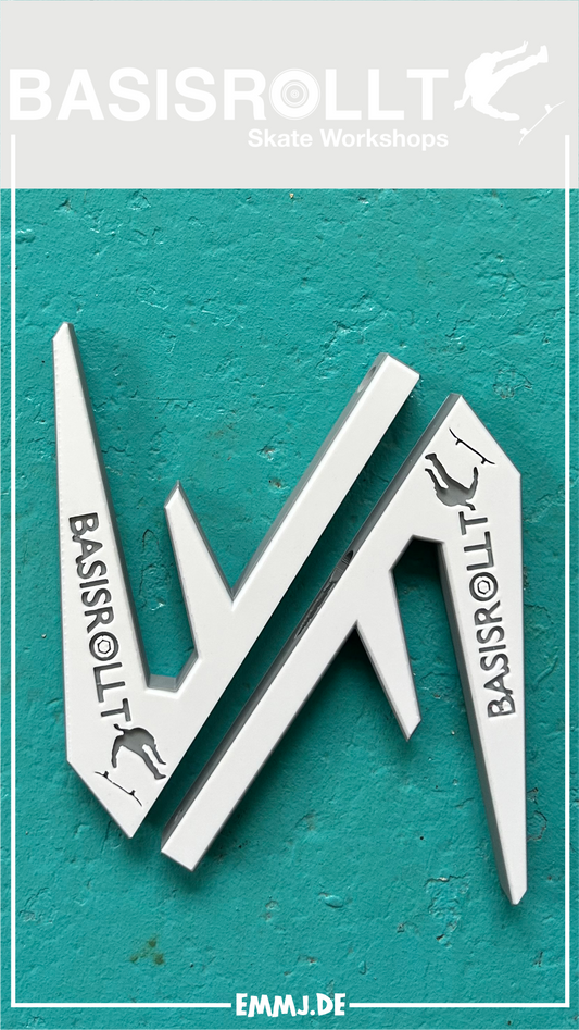 Wall Mount Wall Hanger Wandhalter Board Halter für Skateboards weiß/grau Erik Halisch-EMMJ