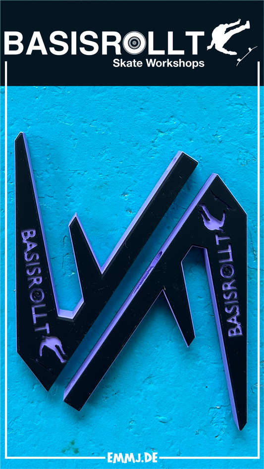 Wall Mount Wall Hanger Wandhalter Board Halter für Skateboards schwarz/lila Erik Halisch-EMMJ