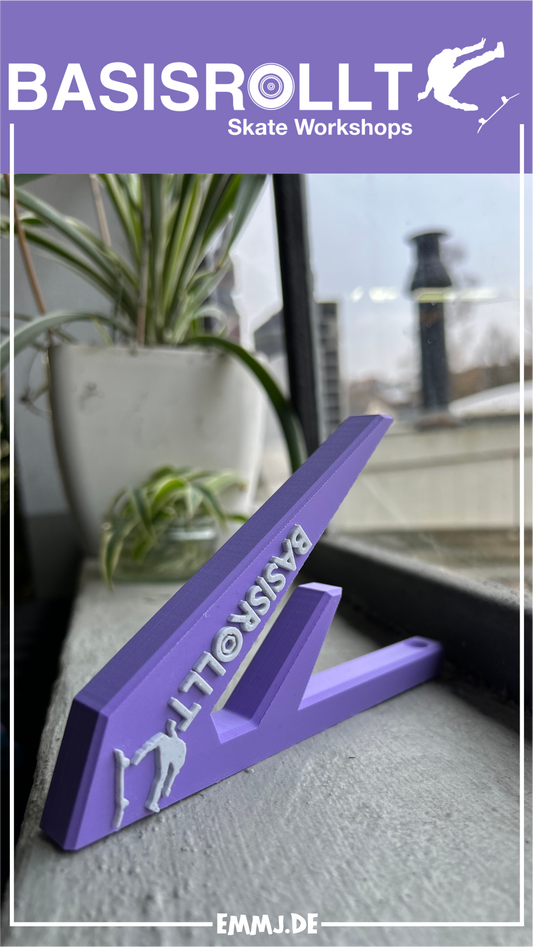 Wall Mount Wall Hanger Wandhalter Board Halter für Skateboards lila/silber/lila