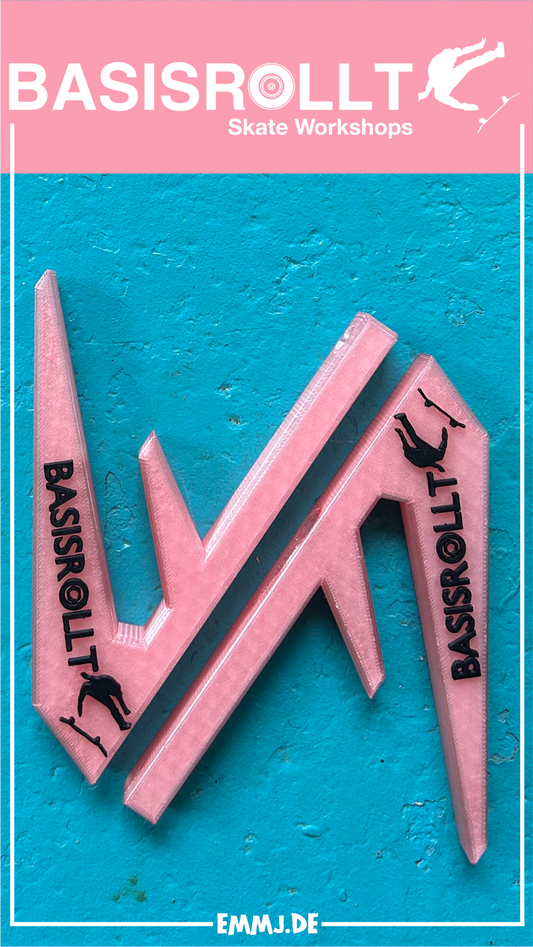 Wall Mount Wall Hanger Wandhalter Board Halter für Skateboards rosa/transparent Erik Halisch-EMMJ